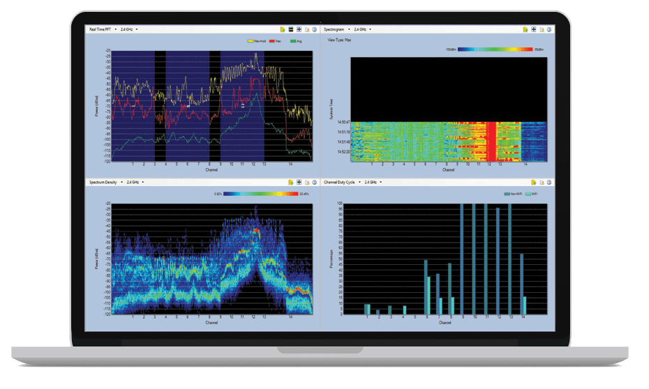 AirMagnet Spectrum XT — real-time spectrum analyser